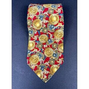 THE METROPOLITAN MUSEUM OF ART Multicolor Silk Tie Sun w/Face Design 59.5" x 4"